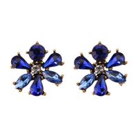 Imitated Crystal&cz Fashion Flowers Earring  (alloy + Champagne) Nhjq11138-alloy-champagne main image 4