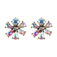 Imitated Crystal&cz Fashion Flowers Earring  (alloy + Champagne) Nhjq11138-alloy-champagne main image 5