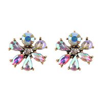 Vente Chaude Gem Fleurs Celebrity Street Style Oreille Anneaux Creative Mode Tous-match Style Oreille Anneaux Spot main image 5