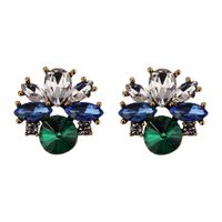 Imitated Crystal&cz Fashion Geometric Earring  (green) Nhjq11141-green main image 1