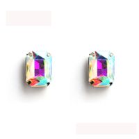 Imitated Crystal&cz Fashion Geometric Earring  (white K+ White Rhinestone) Nhhs0632-white-k-white-rhinestone main image 3