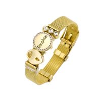 Titanium&stainless Steel Fashion Geometric Bracelet  (alloy Mother) Nhhn0393-alloy-mother main image 5