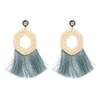 Plastic Fashion Tassel Earring  (red) Nhjj5403-red main image 6