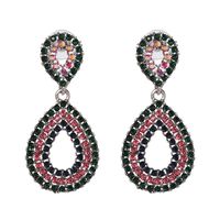 Imitated Crystal&cz Vintage Geometric Earring  (color) Nhjj5434-color main image 3