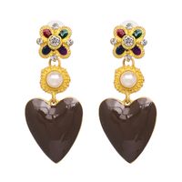 Alloy Fashion Sweetheart Earring  (red) Nhjj5435-red main image 5