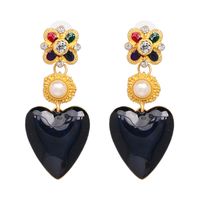 Alloy Fashion Sweetheart Earring  (red) Nhjj5435-red main image 6