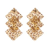 Plastic Fashion Geometric Earring  (yellow) Nhjj5441-yellow main image 1