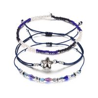 Grenz Überschreitende Explosion Blau-lila Strass Sterne Verzierung Mehr Schicht Iges Kombiniertes Kristall Armband Verstellbares Kunst Armband main image 1