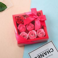 9 Roses Savon Fleur Pvc Boîte Cadeau De Noël Bijoux Magasin Creative Cadeaux Personnalisé Oem Gros main image 1