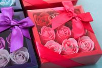 9 Roses Savon Fleur Pvc Boîte Cadeau De Noël Bijoux Magasin Creative Cadeaux Personnalisé Oem Gros main image 10