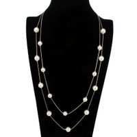 Beads Korea Geometric Necklace  (white + Alloy) Nhct0379-white-alloy main image 3