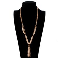 Beads Korea Tassel Necklace  (black) Nhct0381-black main image 4