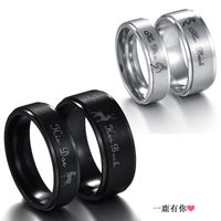 Titanium&stainless Steel Simple Animal Ring  (steel Color Female Models 6mm-6) Nhhf1266-steel-color-female-models-6mm-6 main image 20