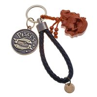 Leather Fashion Bolso Cesta Key Chain  (aries) Nhpk2220-aries main image 13