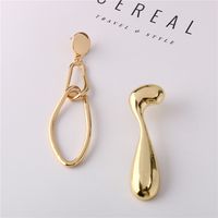 Boucles D'oreilles Européen Et Américain Bijoux Haute Profil Rétro Populaire Asymétrique Gouttes Pour Les Oreilles Longues Boucles D'oreilles Mode Boucles D'oreilles Croix-frontière Nouveaux Produits main image 1