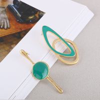 Alloy Simple Geometric Earring  (photo Color) Nhqs0540-photo-color main image 2