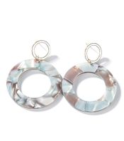 Alloy Vintage Geometric Earring  (gray) Nhll0039-gray main image 1