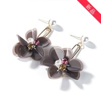 Alloy Vintage Flowers Earring  (photo Color) Nhll0080-photo-color main image 1
