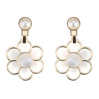 Alloy Vintage Flowers Earring  (photo Color) Nhll0130-photo-color main image 2