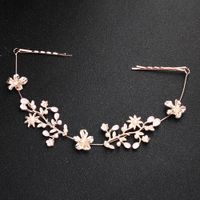 Alloy Fashion Flowers Hair Accessories  (hs-j5447 Rose Alloy) Nhhs0619-hs-j5447-rose-alloy main image 1