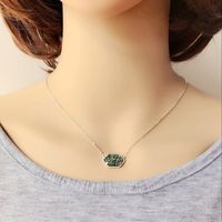 Copper Fashion  Necklace  (green) Nhom0002-green main image 1