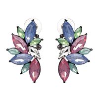 Fashion Geometric Inlaid Crystal Alloy Earrings Ear Studs main image 10