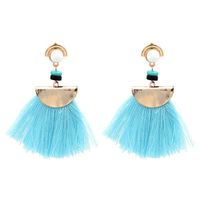 Alloy Bohemia Tassel Earrings  (red) Nhjj4052-red main image 3