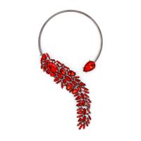 Alloy Fashion Geometric Necklace  (red) Nhjj4071-red main image 1