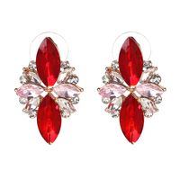 Alloy Fashion Flowers Earring  (red) Nhjj4074-red main image 2