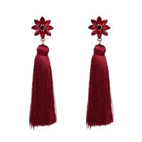Alloy Fashion Flowers Earring  (red) Nhjj4103-red main image 2