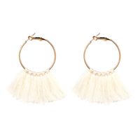 Alloy Vintage Geometric Earring  (white) Nhjj4155-white main image 1