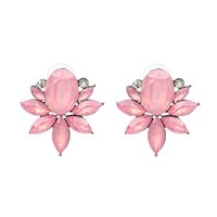Imitated Crystal&cz Korea Flowers Earring  (red) Nhjj4158-red main image 9