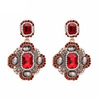 Alloy Fashion Geometric Earring  (red) Nhjj4165-red main image 2