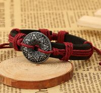 Leather Fashion Geometric Bracelet  (four Colors Are Made) Nhpk1283-four Colors Are Made main image 5