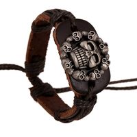 Leather Fashion Geometric Bracelet  (photo Color) Nhpk1294-photo Color main image 1
