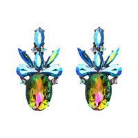 Imitated Crystal&cz Fashion Flowers Earring  (blue-k9) Nhjj4465-blue-k9 main image 1