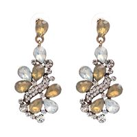 Hot Sale Jewelry Europäische Und Amerikanische Koreanische Legierung Diamant Ohrringe Blumen Elegante High-end Weibliche Ohrringe Hersteller Erhältlich main image 1