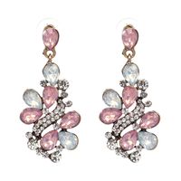 Hot Sale Jewelry Europäische Und Amerikanische Koreanische Legierung Diamant Ohrringe Blumen Elegante High-end Weibliche Ohrringe Hersteller Erhältlich main image 3