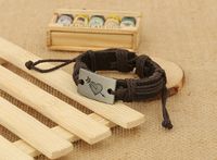Leather Fashion Geometric Bracelet  (four-color Ropes Are Made) Nhpk1780-four-color Ropes Are Made main image 4