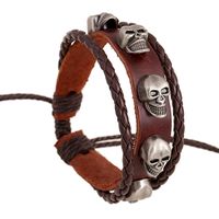 Leather Fashion Geometric Bracelet  (photo Color) Nhpk1554-photo Color sku image 1