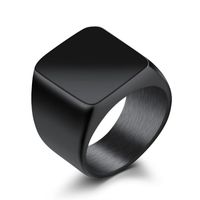 Titanium&stainless Steel Korea Geometric Ring  (natural 7) Nhop2480-natural 7 main image 3