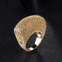 Copper Fashion Geometric Ring  (rose Alloy-5) Nhlj3717-rose Alloy-5 main image 2