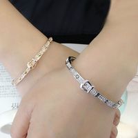 Alloy Fashion Geometric Bracelet  (rose Alloy) Nhlj3726-rose Alloy main image 1