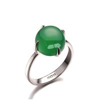 Alloy Simple Geometric Ring  (green-5) Nhlj3729-green-5 main image 3