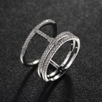 Copper Fashion Geometric Ring  (rose Alloy-9) Nhlj3759-rose Alloy-9 main image 1