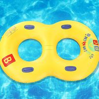 Pvc Aufblasbarer Schwimm Ring Für Erwachsene Mit Griff Eltern-kind-schwimm Ring Surfbrett Paar Verdickt Aufblasbaren Schwimm Ring main image 2