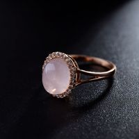 Alloy Simple Geometric Ring  (rose Alloy-16) Nhlj3791-rose Alloy-16 main image 7