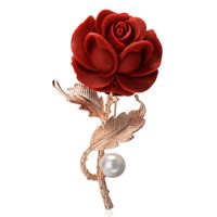 Cadeau Du Jour De Valentine Délicate Rose Haut De Gamme Élégant Broche Mode Personnelle Coréen Style Petit Costume Corsage 53732 main image 1