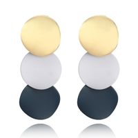 Fashion Alloy Plating Earring Geometric (white + Blue)  Nhgy1682-white + Blue main image 1