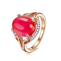 Alloy Fashion Geometric Ring  (red-5) Nhlj3831-red-5 main image 2